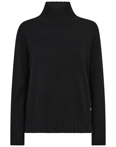 Mos Mosh - MMAima Highneck Strik - Black